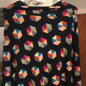 LuLaRoe Azure in fun Trivial Pursuit pattern!